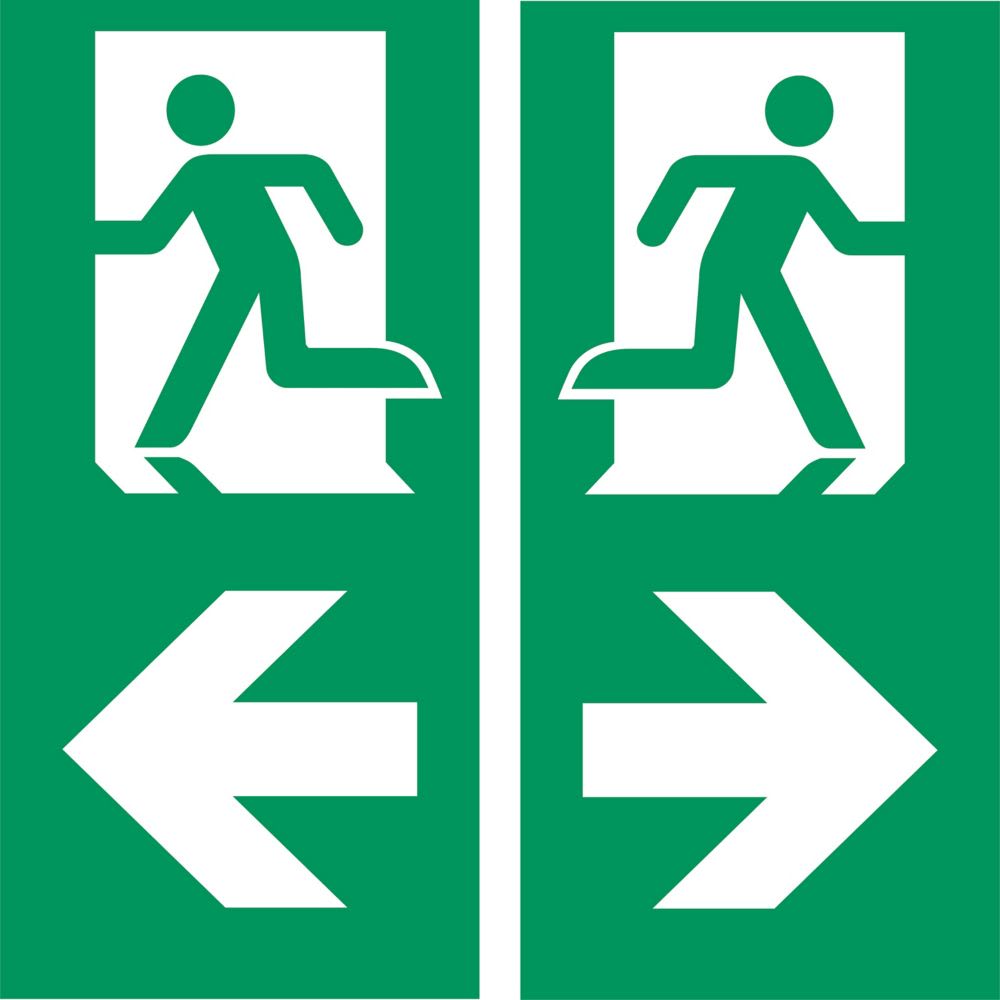 EATON INDUSTRIES - PANNELLO LED SX/DX-R, ISO7010, 30 M