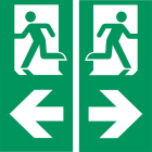 EATON INDUSTRIES - PANNELLO LED SX/DX-R, ISO7010, 30 M