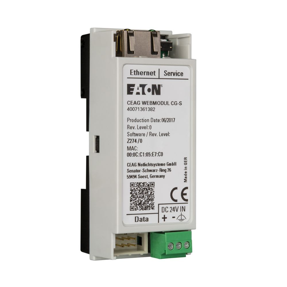 EATON INDUSTRIES - NUOVO MODULO WEB PER CENTRALE ZB-S 40071361383