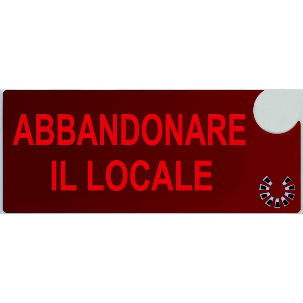 EATON INDUSTRIES - DICITURA 5965 'ABBANDONARE IL LOCALE'