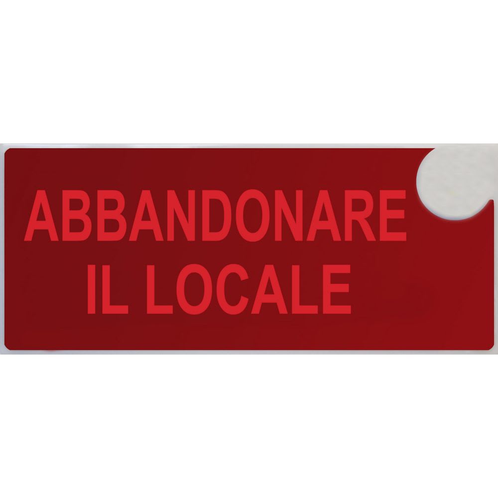 EATON INDUSTRIES - DICITURA 5945 'ABBANDONARE IL LOCALE'