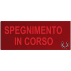 EATON INDUSTRIES - DICITURA 5955 'SPEGNIMENTO IN CORSO' CSA08589