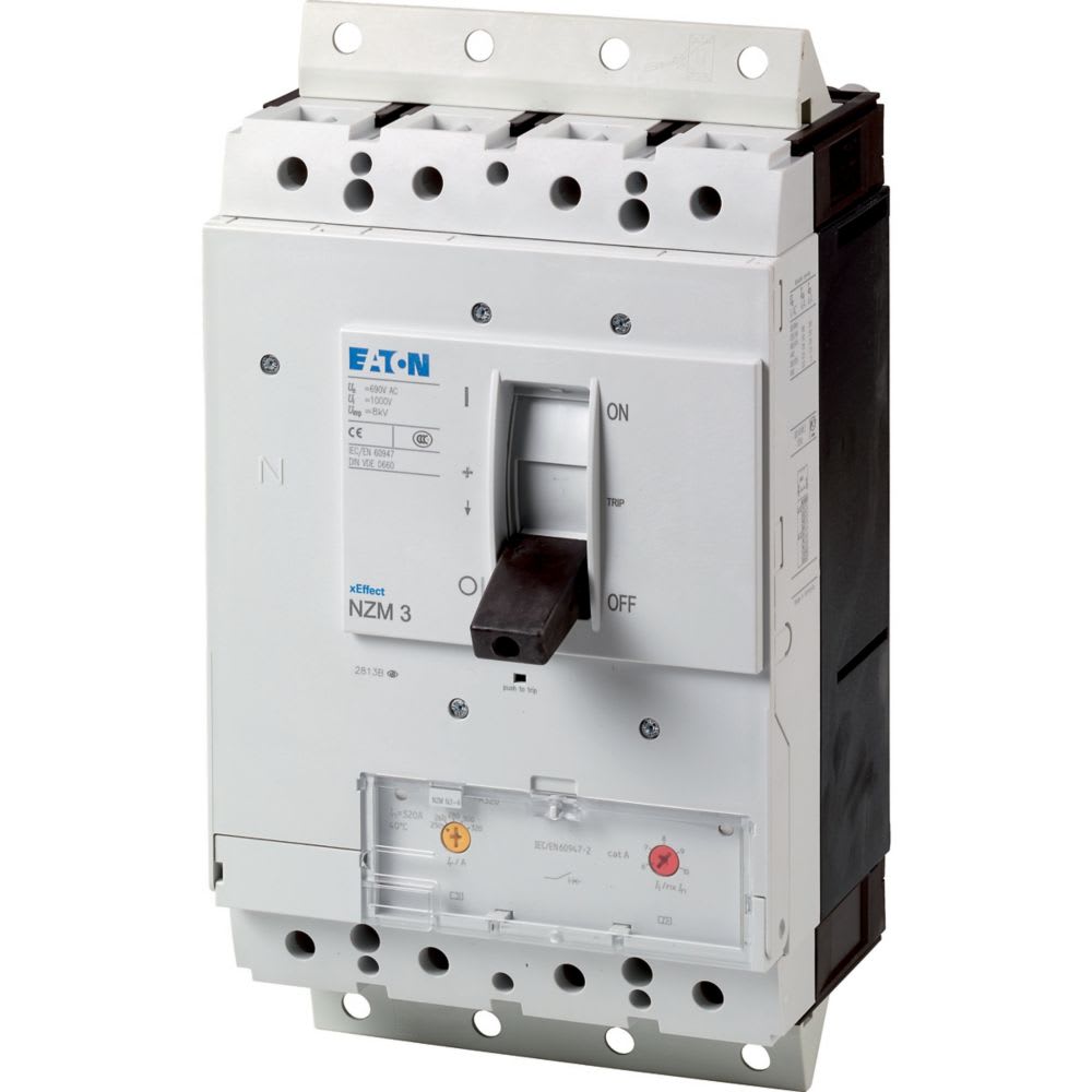 EATON INDUSTRIES - Interruttore automatico 4 poli 400A modulo a innesto NZMN3-4-A400-SVE interruttore rimovibile 4 poli protezione impianti.