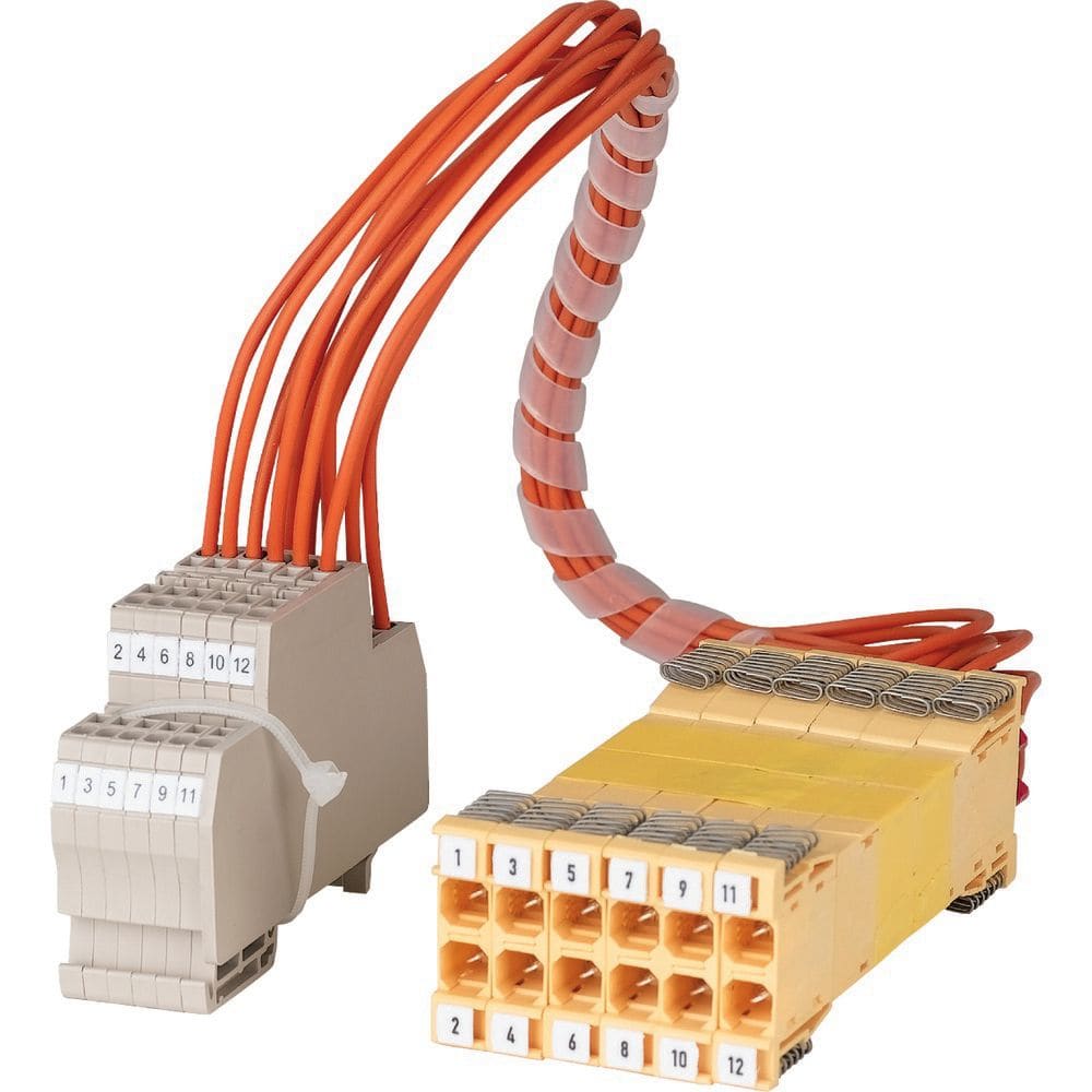 EATON INDUSTRIES - Set contatto ausiliario 12P con numerazione XMW-AC-1-12.