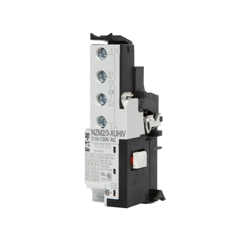 EATON INDUSTRIES - Sganciatore di minima tensione 18V DC + 2 contatti anticipati NA NZM2/3-XUHIV18DC.