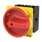 EATON INDUSTRIES - Interruttore generale P3, 80 A, da incasso, 3 poli, forma E, colore rosso, azionamento rotativo di accoppiamento porta P3-80/E/SVB.