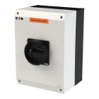 EATON INDUSTRIES - Custodia isolante P3-80, montaggio a vista, 4 poli, forma I5-SI, nero, azionamento rotativo porta.
