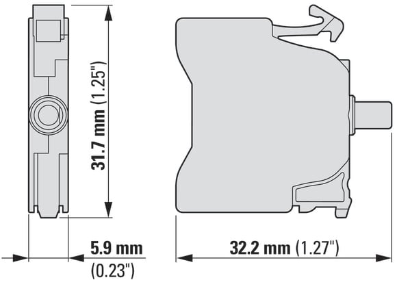 EATON INDUSTRIES - PDGXXA CONTATTO AUX NA