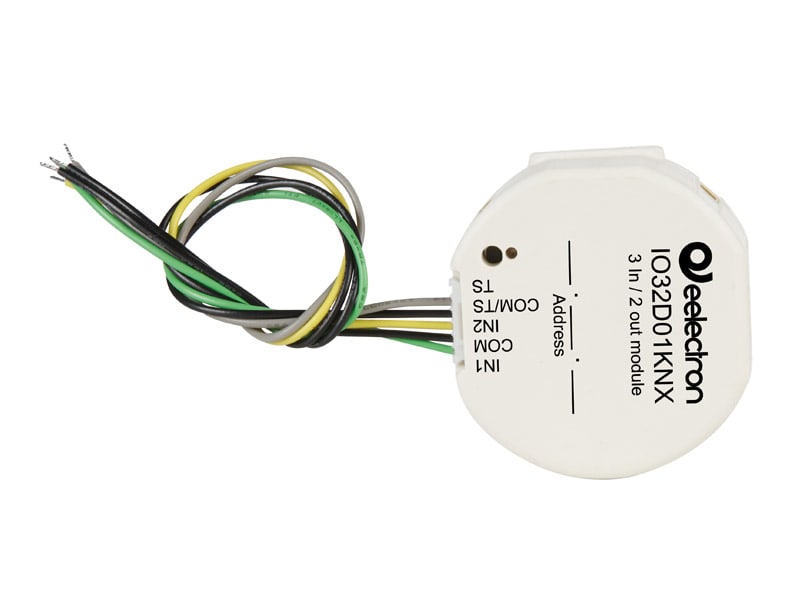 EELECTRON - MODULO DA INCASSO MULTIFUNZIONE 3 IN/2OU IO32D01KNX