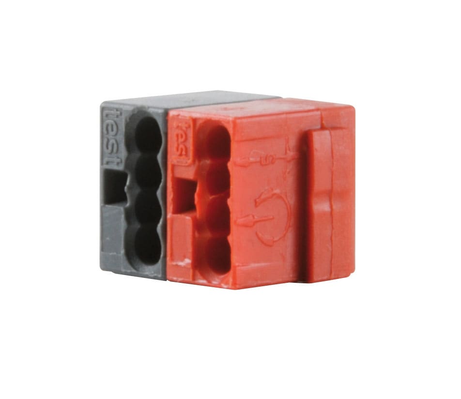 EELECTRON - CONNETTORE KNX WAGO ROSSO/NERO 100PZ