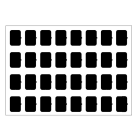 EELECTRON - FOGLIO ICONE-SET A-NERO-32 ICONE