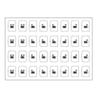EELECTRON - FOGLIO ICONE-SET E-BIANCO-32 ICONE
