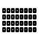 EELECTRON - FOGLIO ICONE-SET F-NERO-32 ICONE