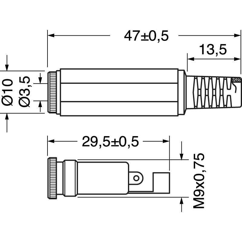 ELCART DISTRIBUTION - PRESA VOLANTE 3,5 MONO PROFES