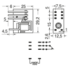 ELCART DISTRIBUTION - RELE MINIAT. 1 SC.220V C.A. 16 A