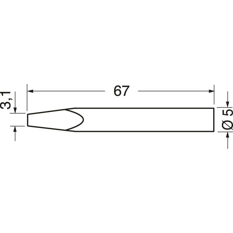 ELCART DISTRIBUTION - 0032KD PUNTA CACCIAVITE ERSA3.1MM