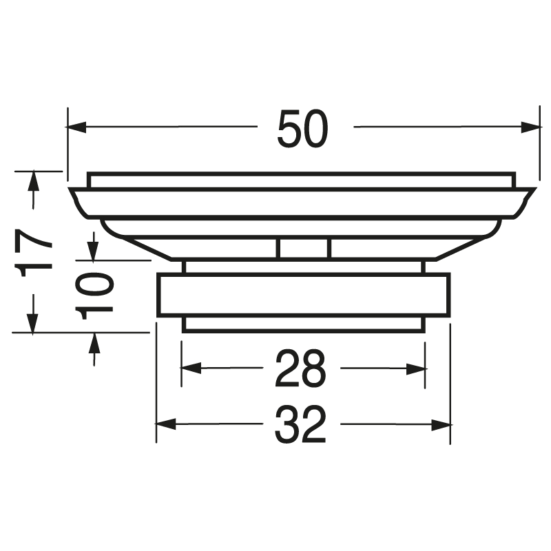 ELCART DISTRIBUTION - SPEAKER FERRITE 50MM 0,5W 8OHM