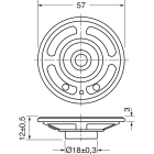 ELCART DISTRIBUTION - SPEAKER MYLAR 57MM 0,25W 8OHM