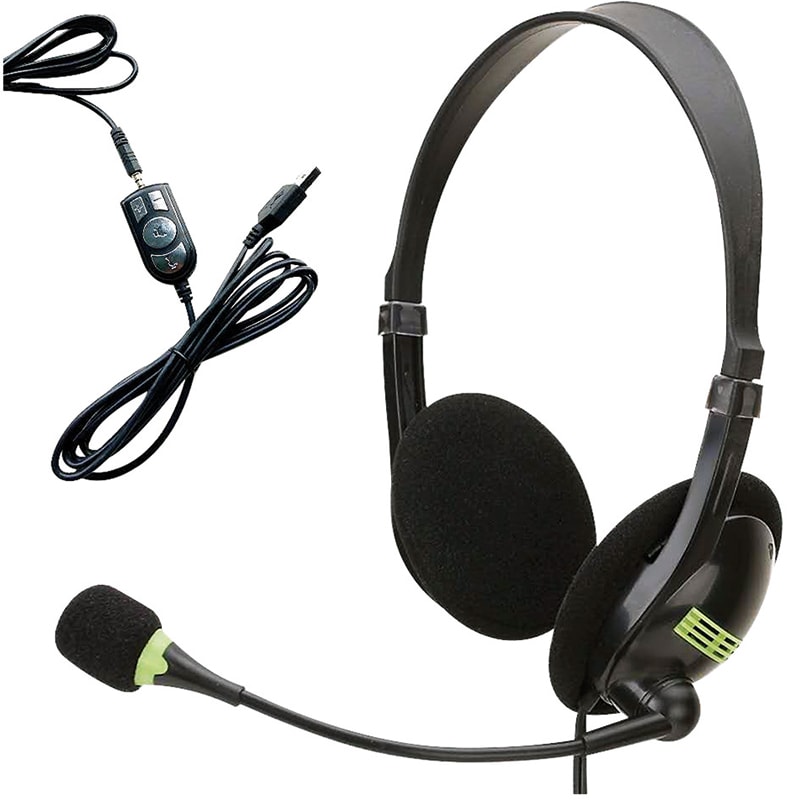 ELCART DISTRIBUTION - CUFFIA USB CON MIC. E CONT.VOLUME