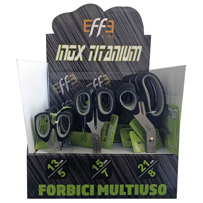 ELCART DISTRIBUTION - ESPOSITORE 18 FORBICI AL TITANIO