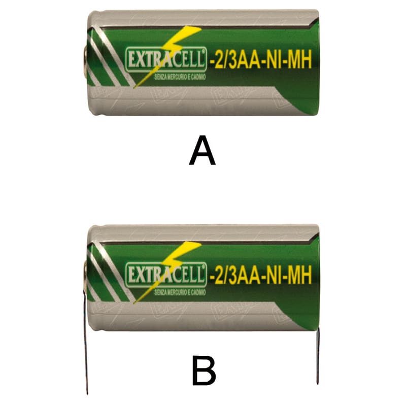 ELCART DISTRIBUTION - NI-MH 2/3 STILO 1,2V 600MA C.TERM