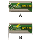 ELCART DISTRIBUTION - NI-MH 2/3 STILO 1,2V 600MA C.TERM
