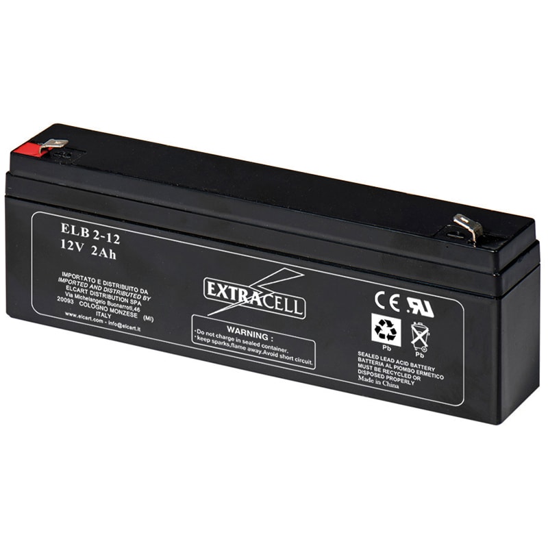 ELCART DISTRIBUTION - BATTERIA RIC.PIOMBO 12V  2,0 AH
