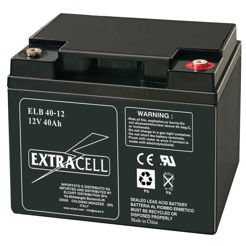 ELCART DISTRIBUTION - BATTERIA RIC.PIOMBO 12V 40 AH