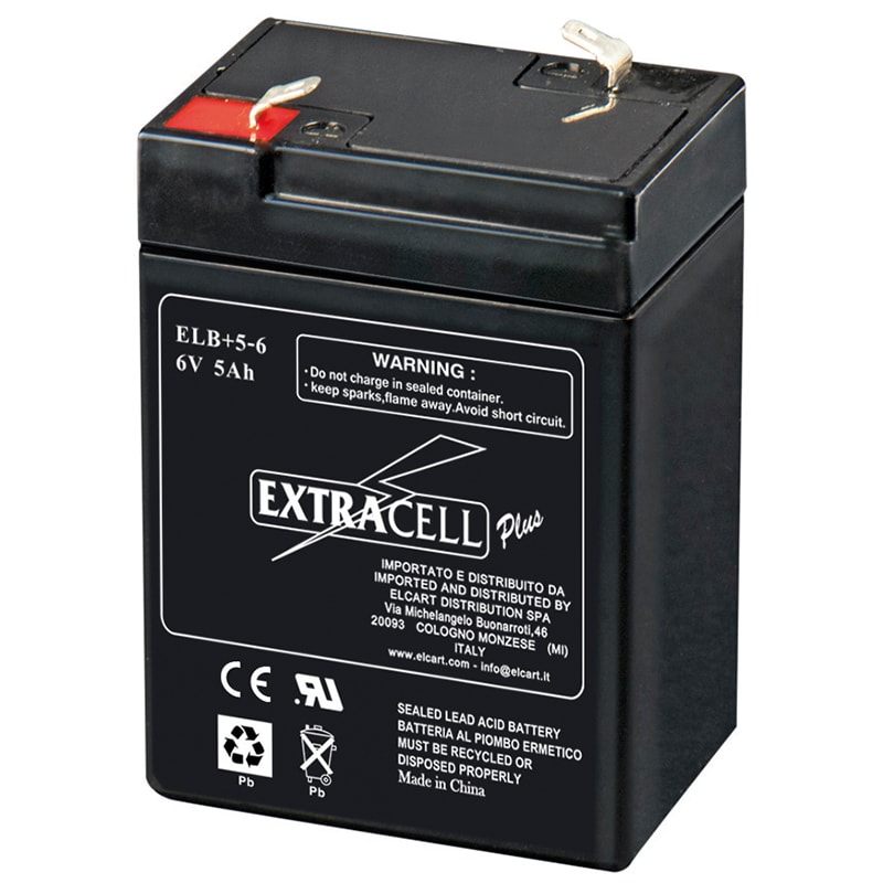 ELCART DISTRIBUTION - BATTERIA RIC.PIOMBO  6V  5AH