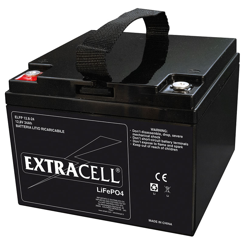 ELCART DISTRIBUTION - BAT.EXTRACELL LIFEPO4 12.8V 24AH