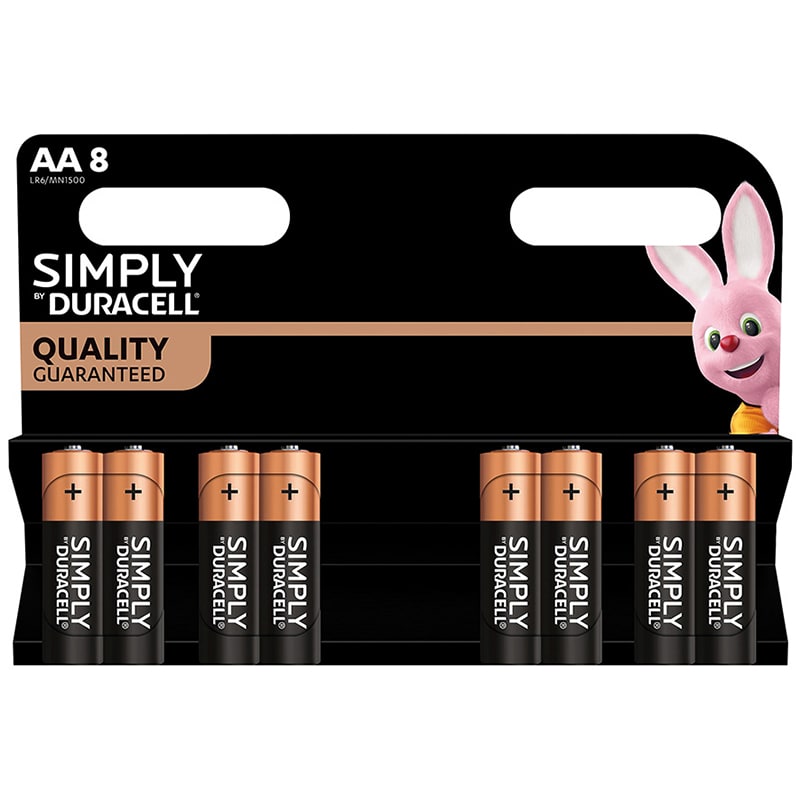 DURACELL - 8 PZ PILE AA DURACELL SIMPLY BL.