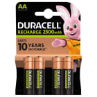 DURACELL - 4 PZ BATT.RICAR. AA NIMH 2500MA