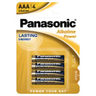 ELCART DISTRIBUTION - PILA AAA ALK.POWER PANASONIC BL.4