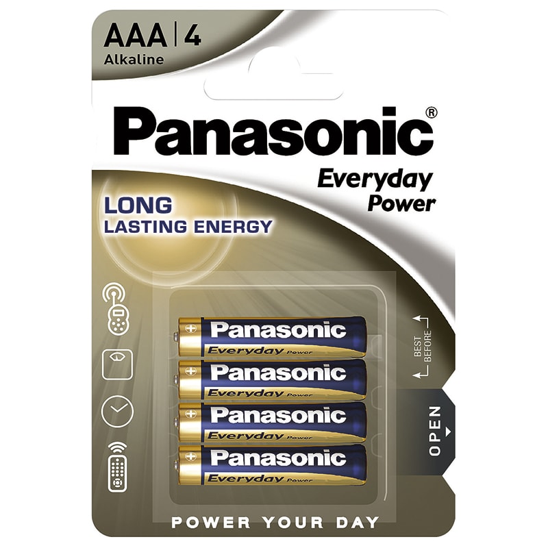 ELCART DISTRIBUTION - PILA AAA EV.DAY PW PANASONIC BL.4