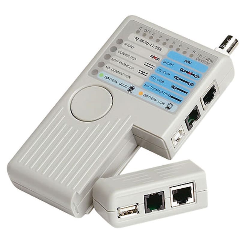 ELCART DISTRIBUTION - TESTER CAVI RJ11/RJ45/USB/BNC