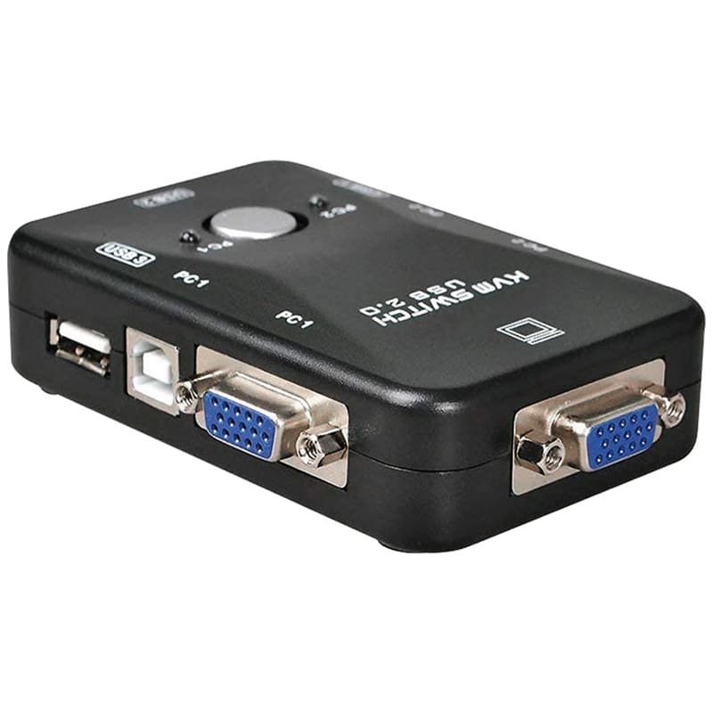 ELCART DISTRIBUTION - KVM VGA 2 PORTE USB CON SWITCH