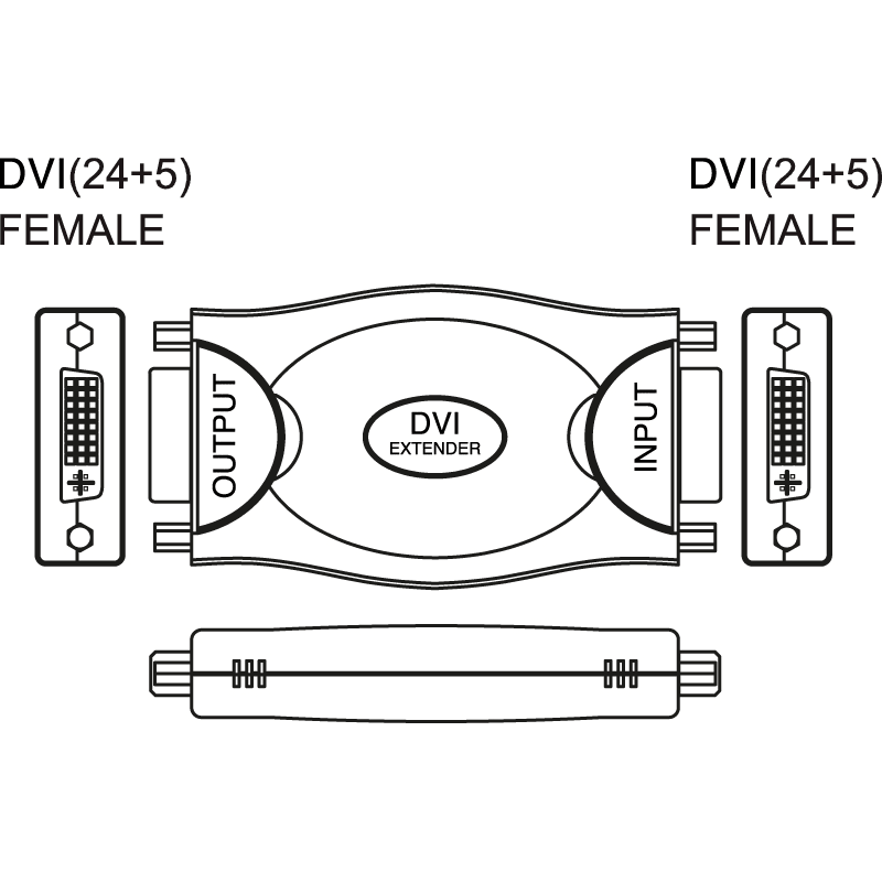 ELCART DISTRIBUTION - RIPETITORE DVI  SCHERMATO