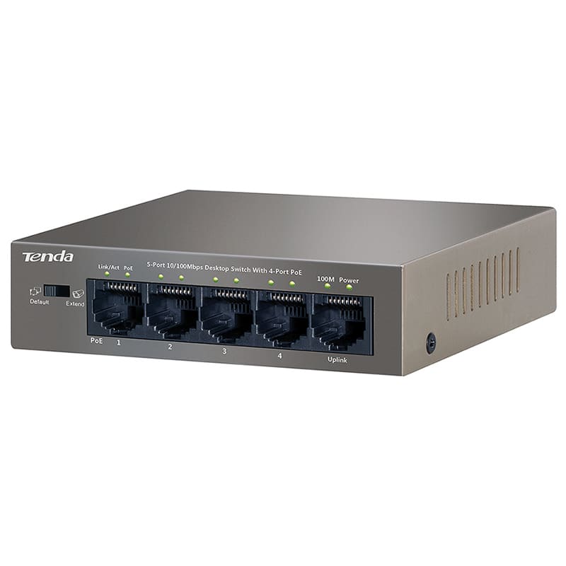 TENDA - SWITCH POE 10/100M 5P TEF1105P TENDA