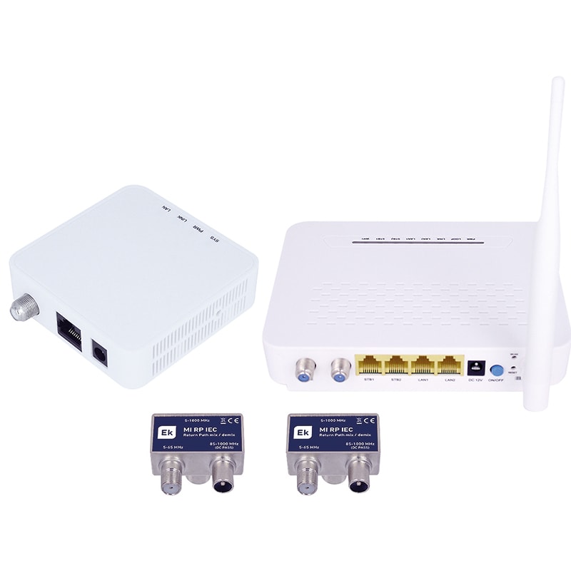 ELCART DISTRIBUTION - KIT EKOAX TX+RX LAN WIFI