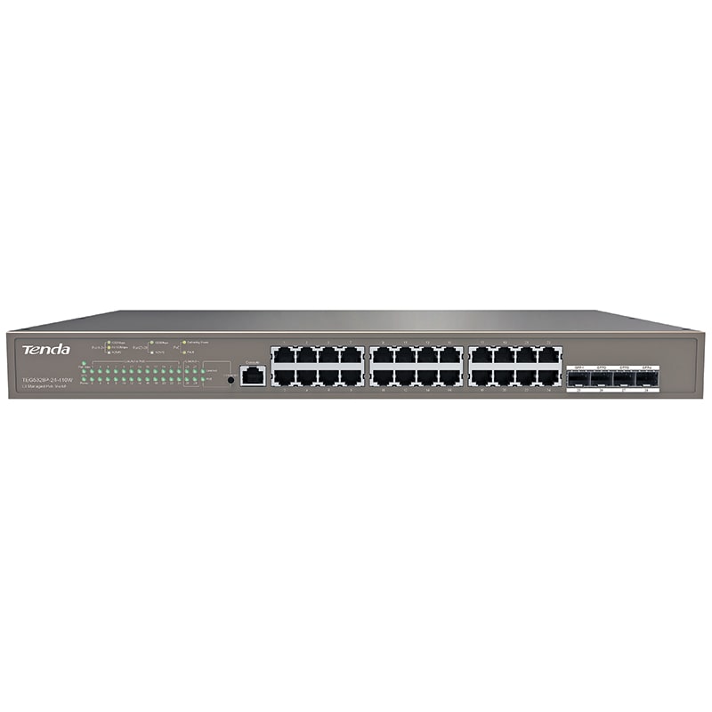 TENDA - SWITCH POE GIGABIT 24 PORTE L3 TENDA