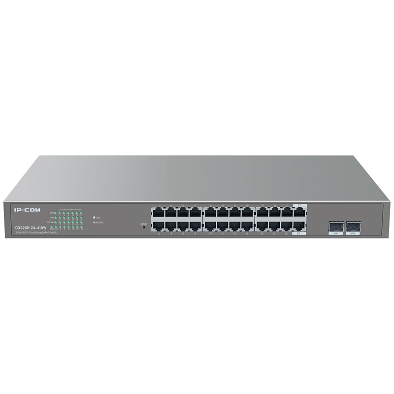 TENDA - SWITCH POE GIGA 24P - 2 SFP L2 IP-COM