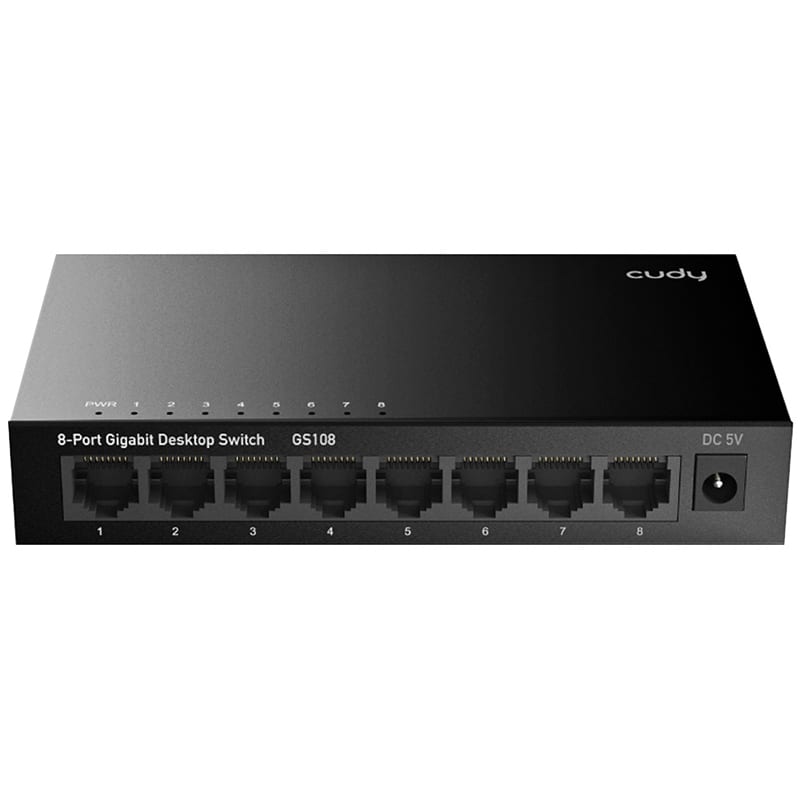 CUDY - SWITCH GIGABIT 8PORTE DESK METAL