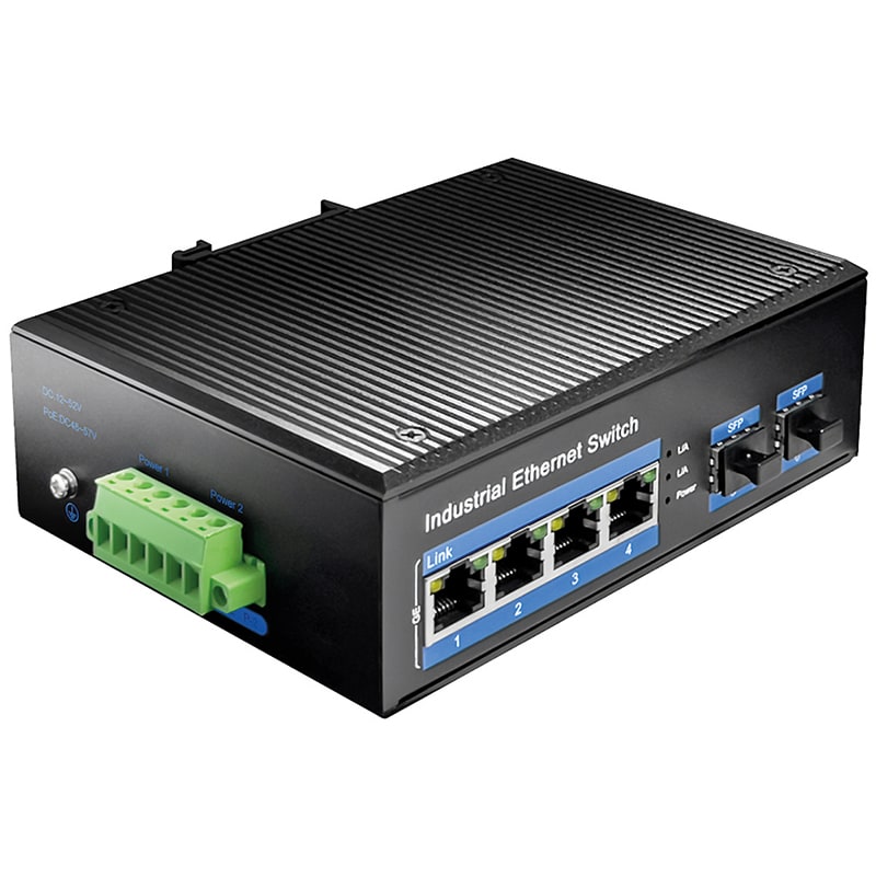 CUDY - SWITCH INDUSTRIALE 4P GIGA+2SFP