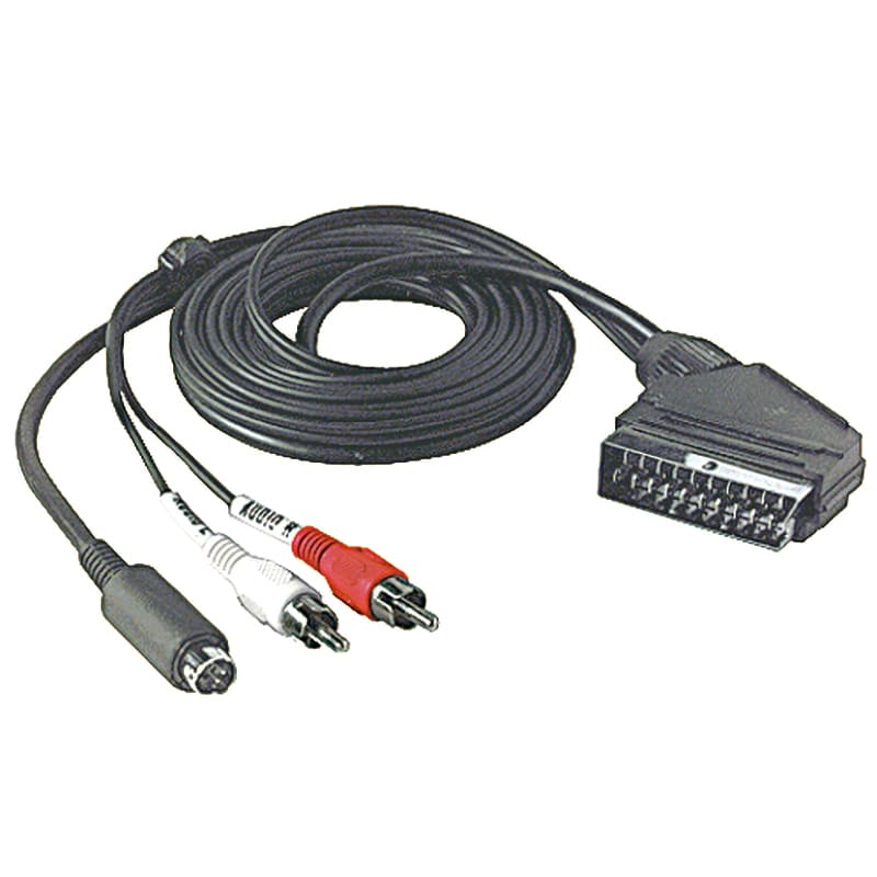 ELCART DISTRIBUTION - CAVO SP.SCARTS.VHS-S.MINI 4P+2RCA