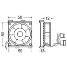 ELCART DISTRIBUTION - MINI VENTILATORE 50X50X13 12V