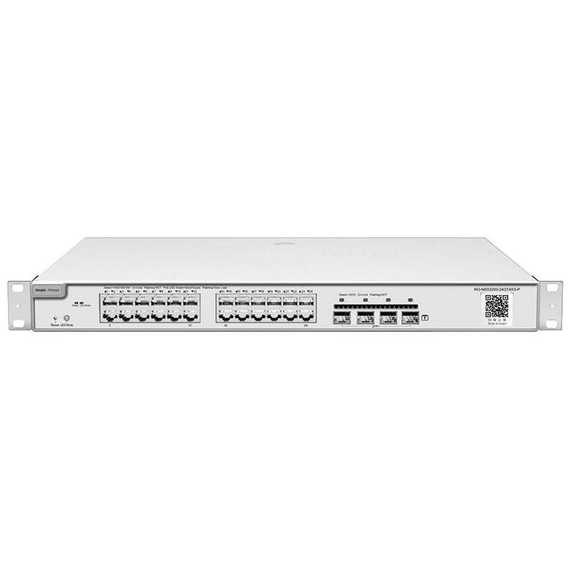 RUIJIE - SWITCH 24PPOE GIGA+4P SFP 10GB L2