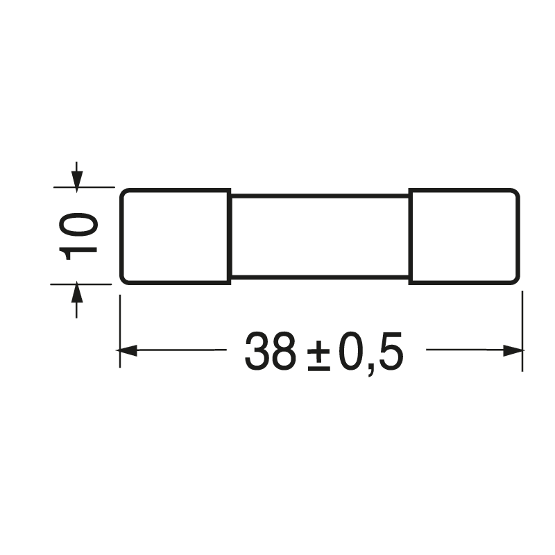 ELCART DISTRIBUTION - FUSIBILE 10X38 1000V FOTOVOLT. 1A