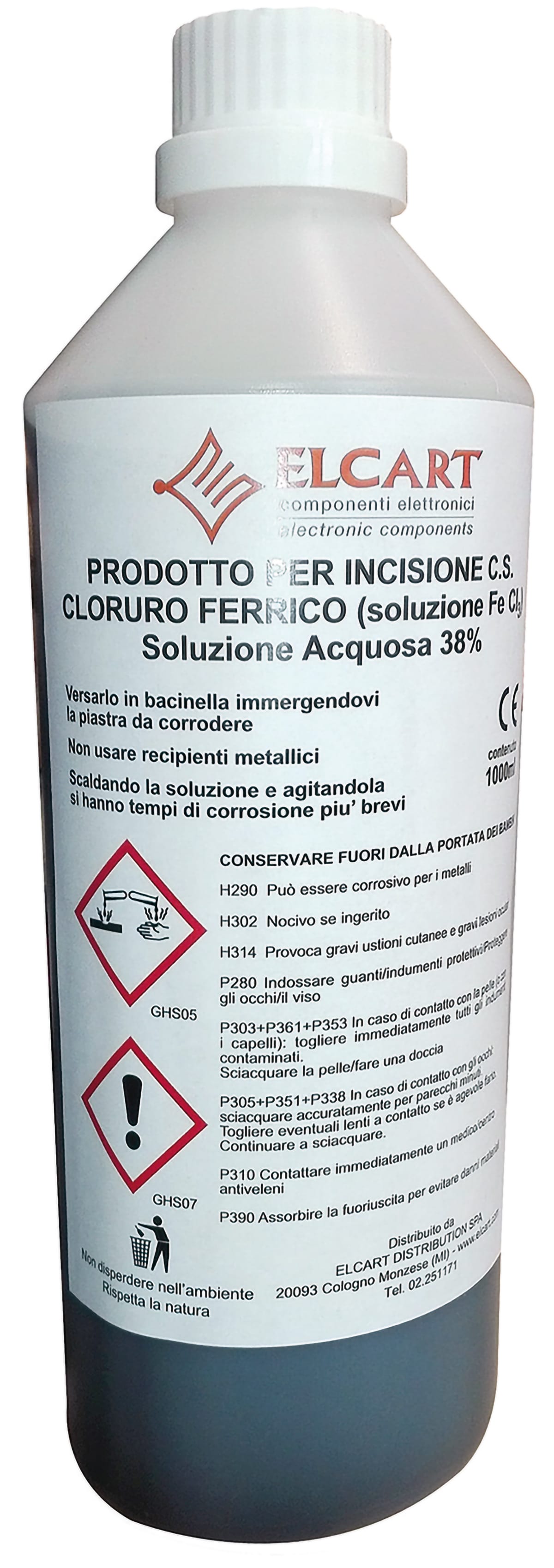 ELCART DISTRIBUTION - FLACONE ACIDO X CIRCUITI 1000 GR