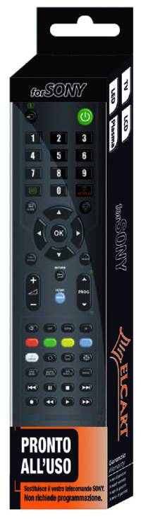 ELCART DISTRIBUTION - TELECOMANDO TV PRONTO USO X SONY