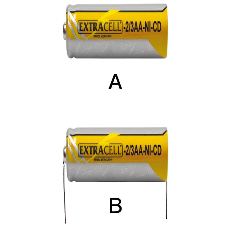 ELCART DISTRIBUTION - NI-CD 2/3 STILO 1,2V 400MA S.TERM
